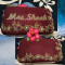 Customized Clutch With Both Side Embroidery Maroon (Delivery time 3-4 Weeks)