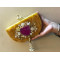 Customized Raisin Clutch Golden (Delivery time 3-4 Weeks)