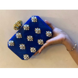 Blue Raisin Clutch (Delivery time 3-4 Weeks)