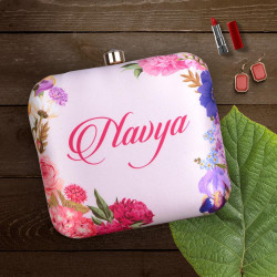 Customized Flower Print Clutch (Delivery time 3 to 4 Weeks)