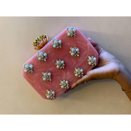 Pink Raisin Clutch (Delivery time 3-4 Weeks)