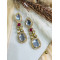 Faux Red Earrings 