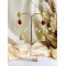 Red Moon Earrings