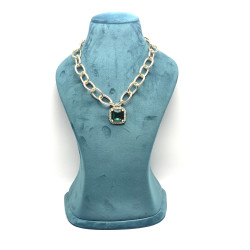 Green Chain Necklace 