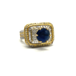 Round Sapphire Ring